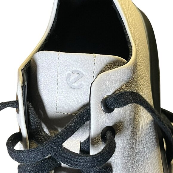 Ecco Nouvelle Lace Up Womens Sneakers Shoes Limestone Leather Size 41 US 10-10.5 - Picture 5 of 11